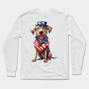 4th of July Labrador Retriever Long Sleeve T-Shirt